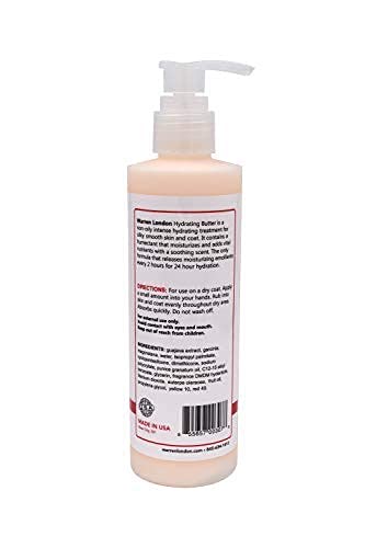Warren London Hydrating Butter Leave in Pet Conditioner for Dogs | Lotion for Skin and Coat | Aloe Puppy & Dog Conditioner for Hair Detangler, Dry Skin, & Pet Fur Dandruff | Made in USA | Guava 8oz