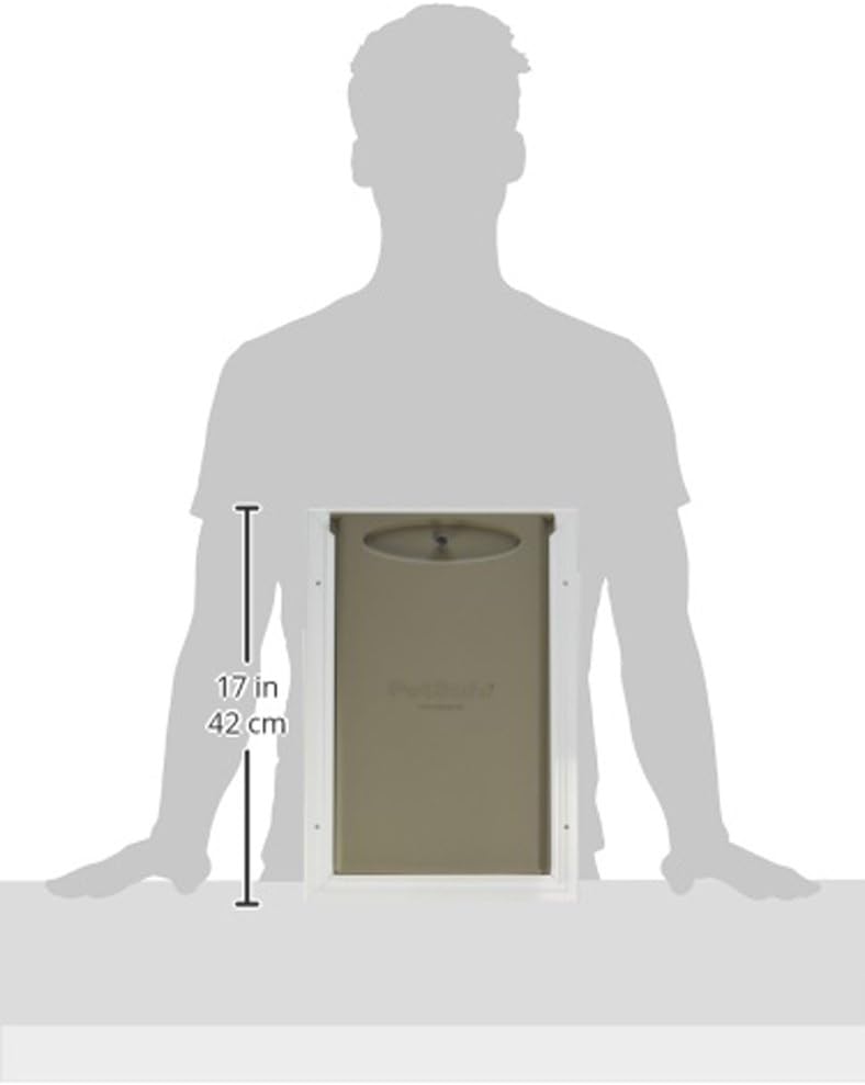 PetSafe Freedom Aluminum Pet Door Medium, White
