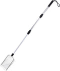 Stainless Steel Extendable Long Handle Cat Litter Scoop, Striped Hole