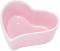 Adorable Ceramic PET Feed Bowl Love Shape Easy to Clean