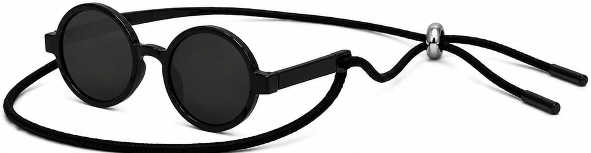 G016-2 Small Breed Dog up to 15lbs Pet Cat Round Tiny Sunglasses (Black)