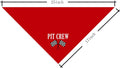 Pit Crew Dog Bandana, Red Dog Bandana, Checkered Flags Race Car Flag Dogs Bandanas, Pet Triangle Scarf, Gift for Dogs Lo