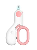 Small Animals Nail Clippers with LED Lights to Avoid Excessive Cutting and Sharp Blades - Professional Claw Trimmer for Tiny Dog Cat Kitten Bunny Rabbit Bird Guinea Pigs Ferret Hamsters (Pink)