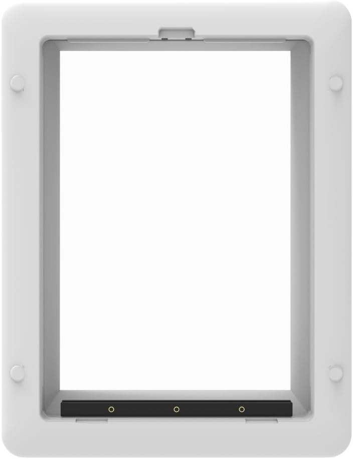 Hakuna Pets Essential Pet Door for Screens, Doors and Walls up to 2.17" Thick, for Dogs and Cats up to 11 lbs, Small, Wh