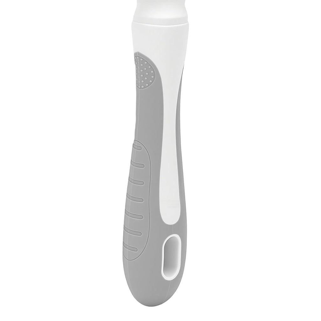 GLOGLOW Lightweight Ergonomic Grooming Brush for Backyard Shedding (Grey)