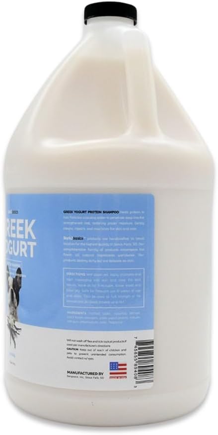 Bark2Basics Vanilla Greek Yogurt Protein Enriched Dog Shampoo, 1 Gallon