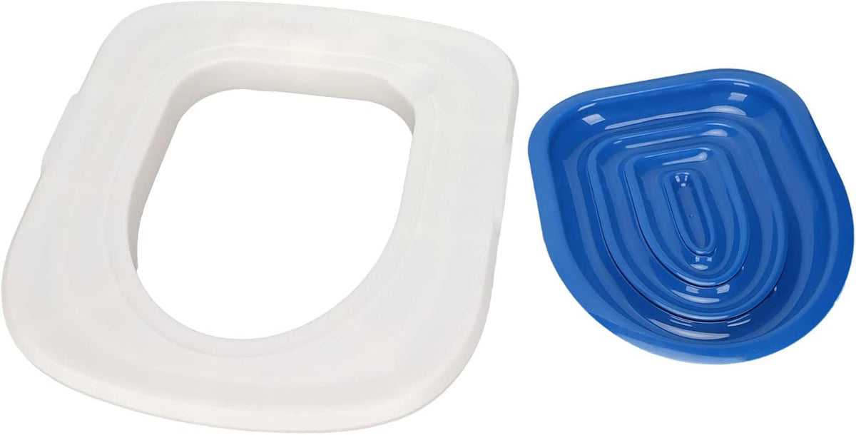 Dan&Dre Cat Toilet Training Kit, Universal Reusable ABS Cat Litter Tray with Groove Design for Easy Cleaning, Fits All T