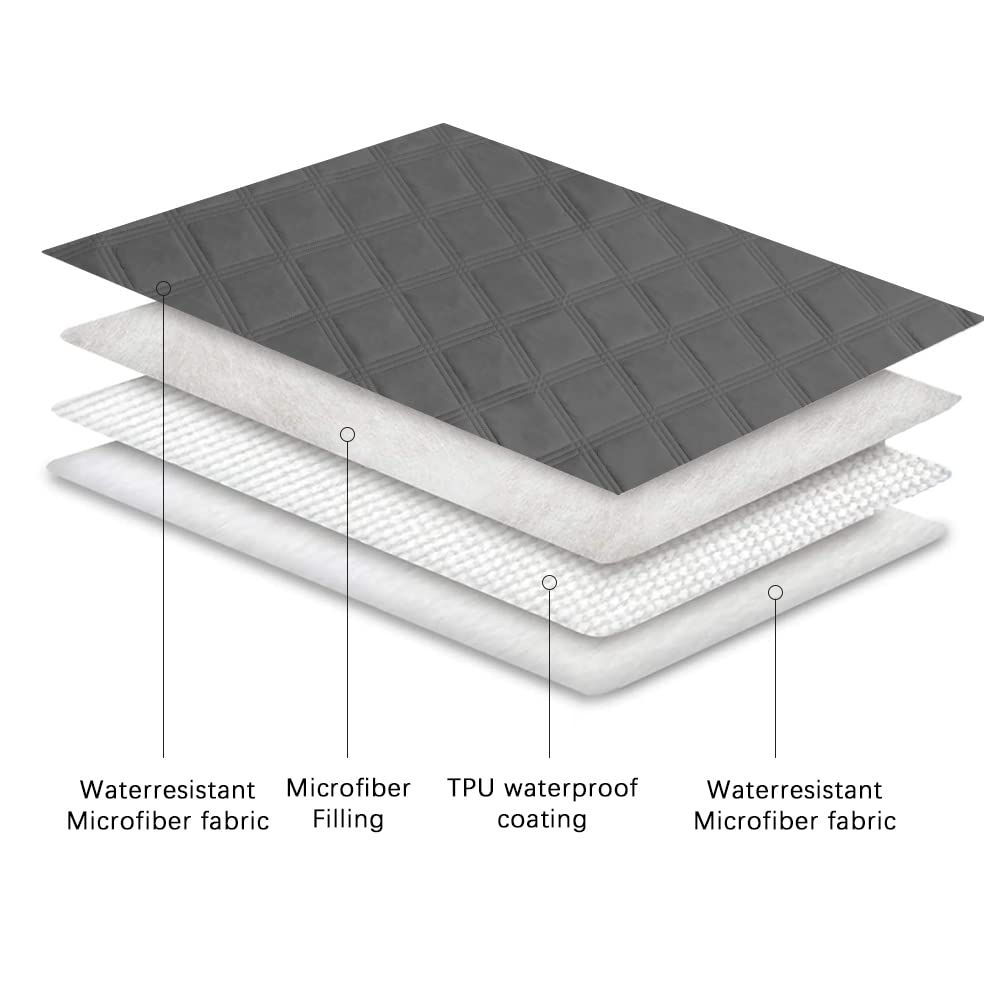 Ameritex Waterproof Dog Bed Cover Pet Blanket with Anti-Slip Back