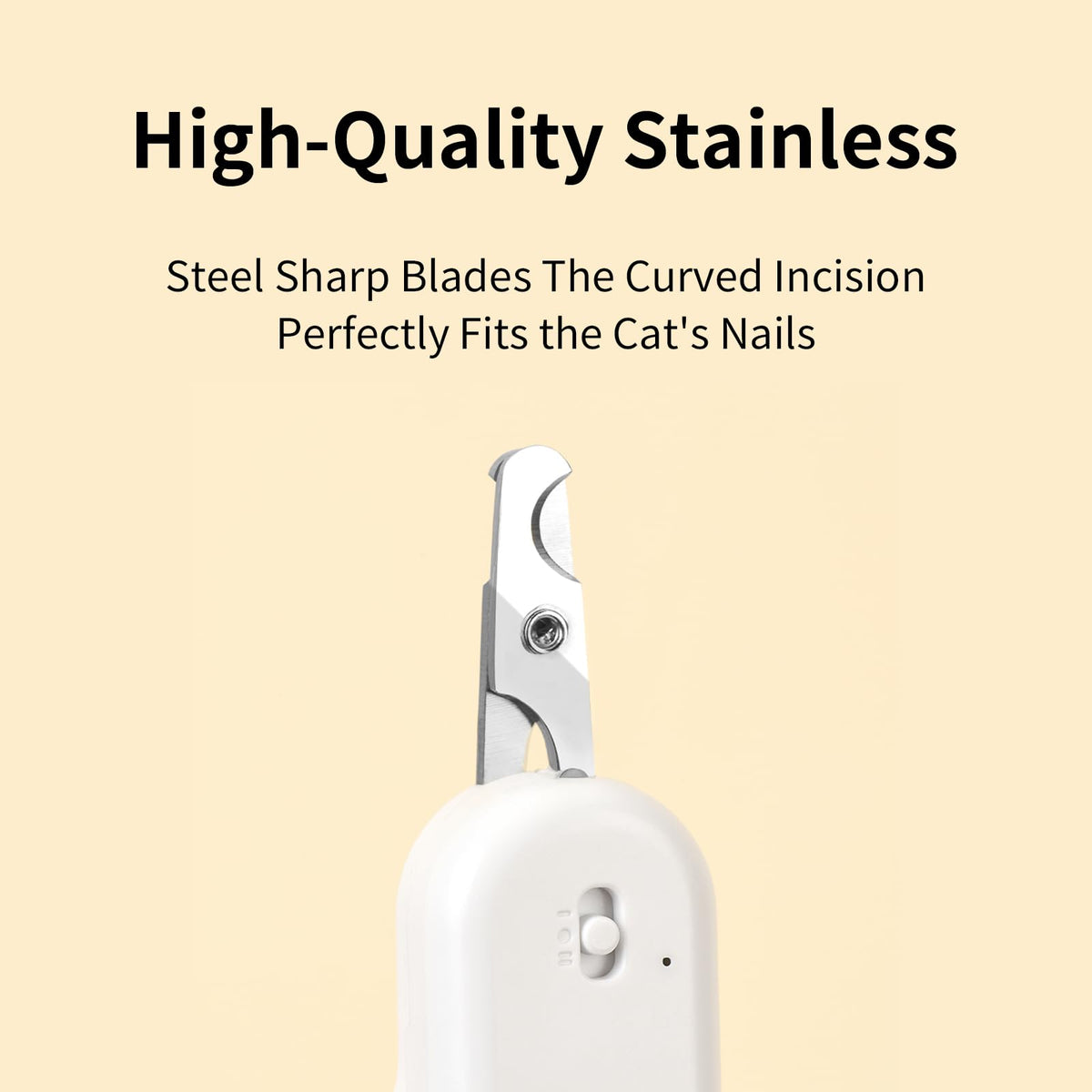 PAKEWAY Cat Nail Clipper with LED Light, Safe & Precise for Cats & Kittens