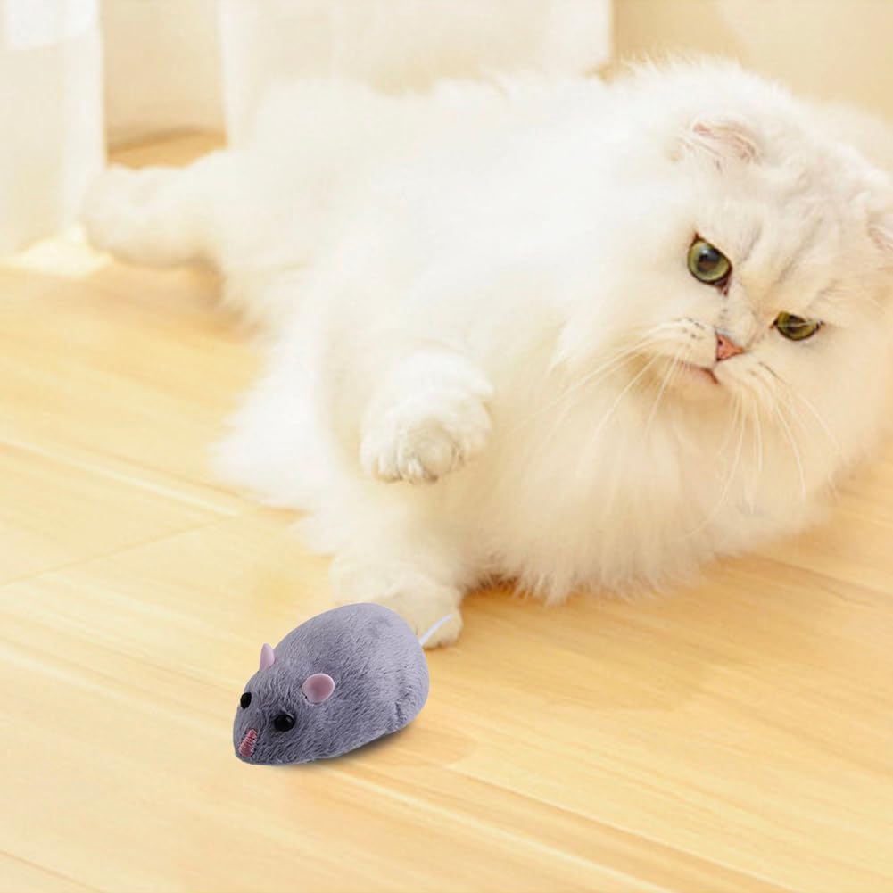 Remote Control Mouse Cat Toy,RC Fake Mouse Toy with Wireless Controller