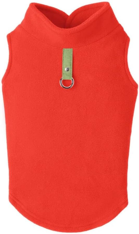 Gooby Fleece Vest Dog Sweater, Blue, Medium