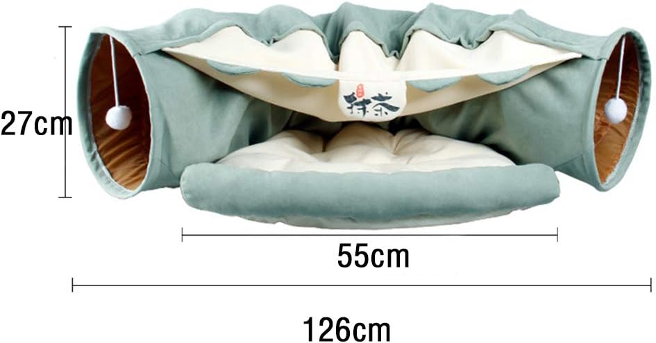 Collapside Lightweight Cat Tunnel Warm Nest Universal F/, Green