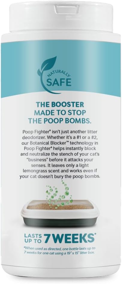 World's Best Cat Litter, Boosters Poop Fighter Additive, 18 oz Canister