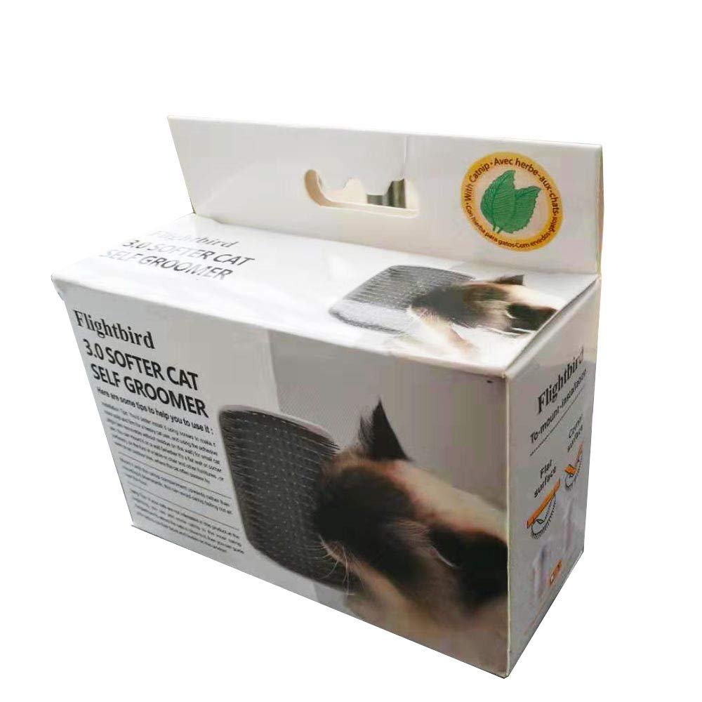 3.0 Softer Cat Self Groomer with Catnip, Dog Cat Corner Groomer Comb