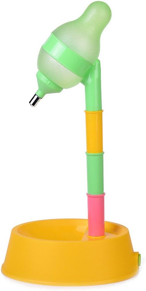 Pet Standing Water Dispenser Cat Dog Standing Bowl with Detachable Pole Automatically Feeding Water Height Adjustable(Gr