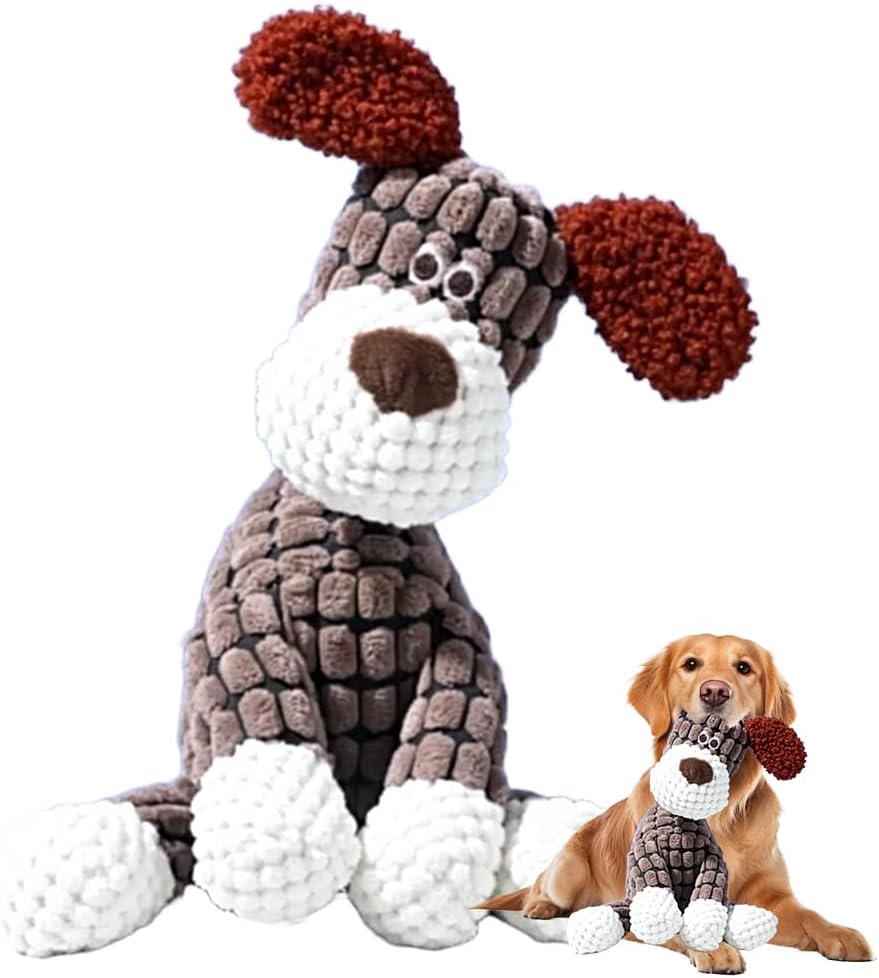 Indestructible Dog Toy for Aggressive Chewers, Dog Toys，Brown