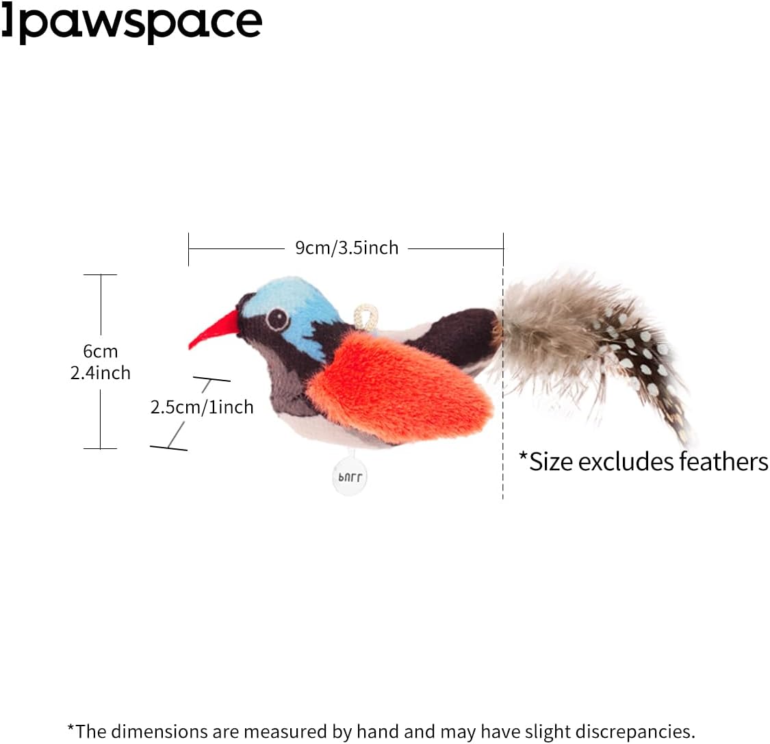 Interactive Cat Toys for Indoor Cats,Catnip and Feather,2Pcs