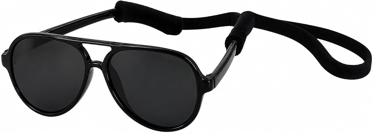 G010 Dog pet Costume Aviator Sunglasses for Medium Breeds 20-40 lbs (Black)