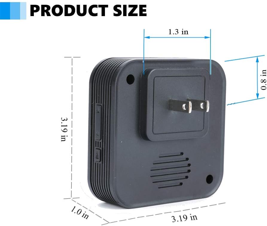 Dog Door Bell, Wireless Doggie Doorbells for Potty Training, Door Bell for Dogs to Go Outside, Dog Bells with 1 Receiver