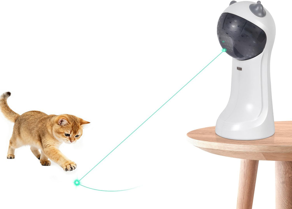 TBTeek Cat Toy, Automatic Motion-Activated, 5 Fun Patterns, 4 Speed Modes