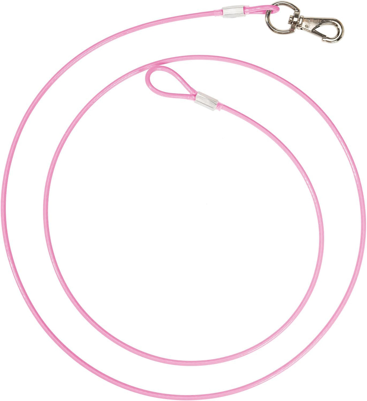 Training Tie Down, 4/6ft Short Tether Cable for Dogs - Short Anti-Chew Puppy Lead for Teething, Potty Training, and Indo
