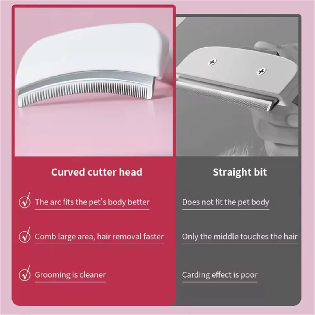 Pawcurve Cat Deshedding Comb (White)