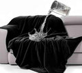Waterproof Travel Blanket - Super Soft Flannel Throw with Leak-Proof Layer