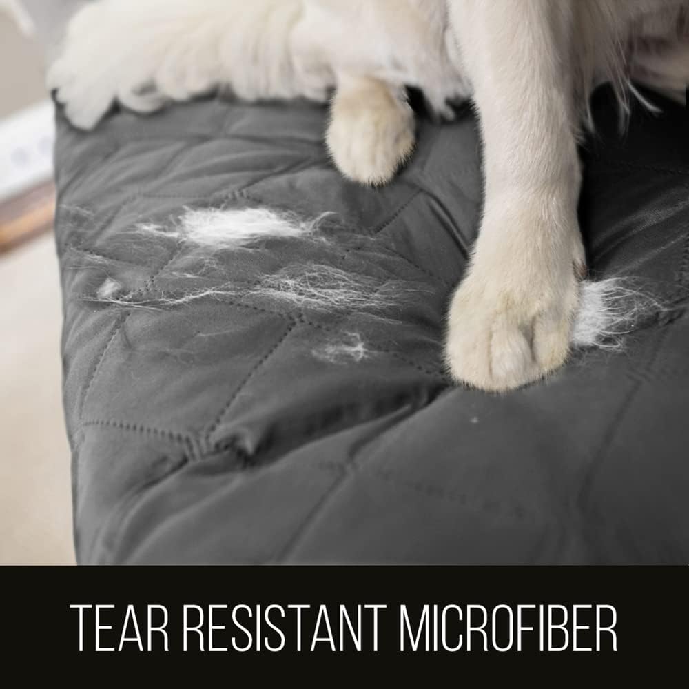 Sofa Shield® Couch Slip Covers for Dogs, Reversible Furniture Protector with Strap, Stain and Tear Resistant Cushion Cov