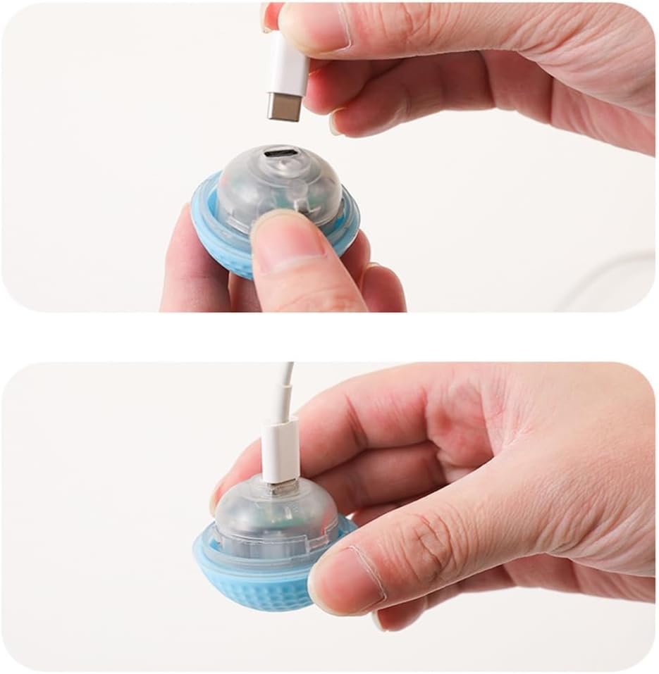 Lightup Cats Toy Ball Automatic Rolling Ball ChewProof Design Pet Teaser Toy