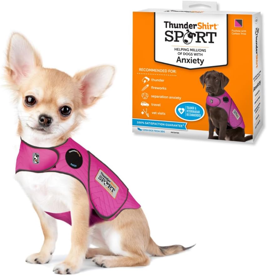 ThunderShirt for Dogs Calming Anxiety Vest, Large, Platinum Sport