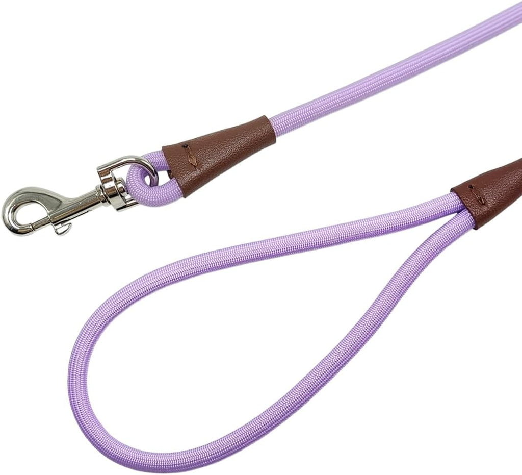 MayPaw Small Rope Dog Leash 6FT 8FT 10FT, 1/4-in Lightweight Pet Leash for Small Dogs/Puppy/Cats, Classic Colors Round D