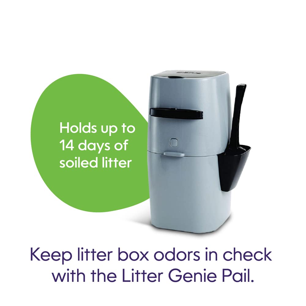 Litter Genie Standard Cat Litter Disposal Pail with 14 ft Standard Refill