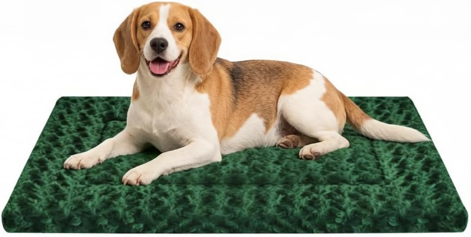 Dog Bed Mat, Reversible Crate Pad, Machine Washable for Small Dogs