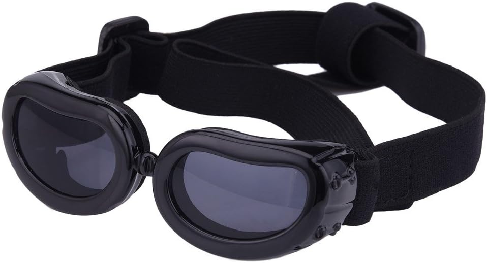 Outdoor Dog Sunglasses Anti-UV Eye Protection Goggles Waterproof Windproof Anti-Fog for Small Pet Puppy Cat (Pink)