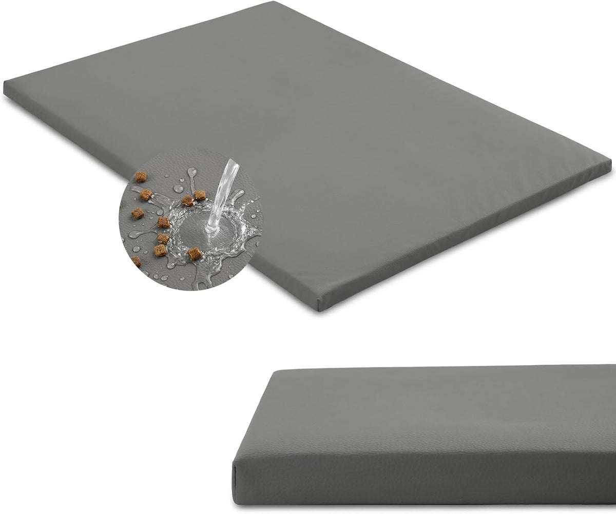 Upgraded XL Waterproof Outdoor Dog Crate Pad Mat, Wipeable Large Dogs Bed