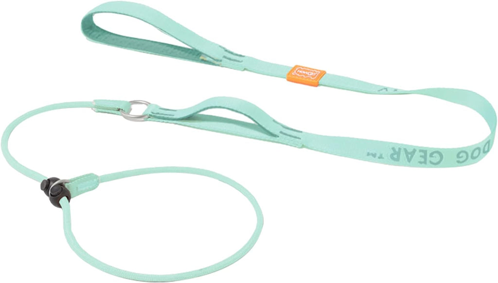 Slip Lead Dog Leash with 2 Spring-Loaded Stoppers (Black 5.0FT)