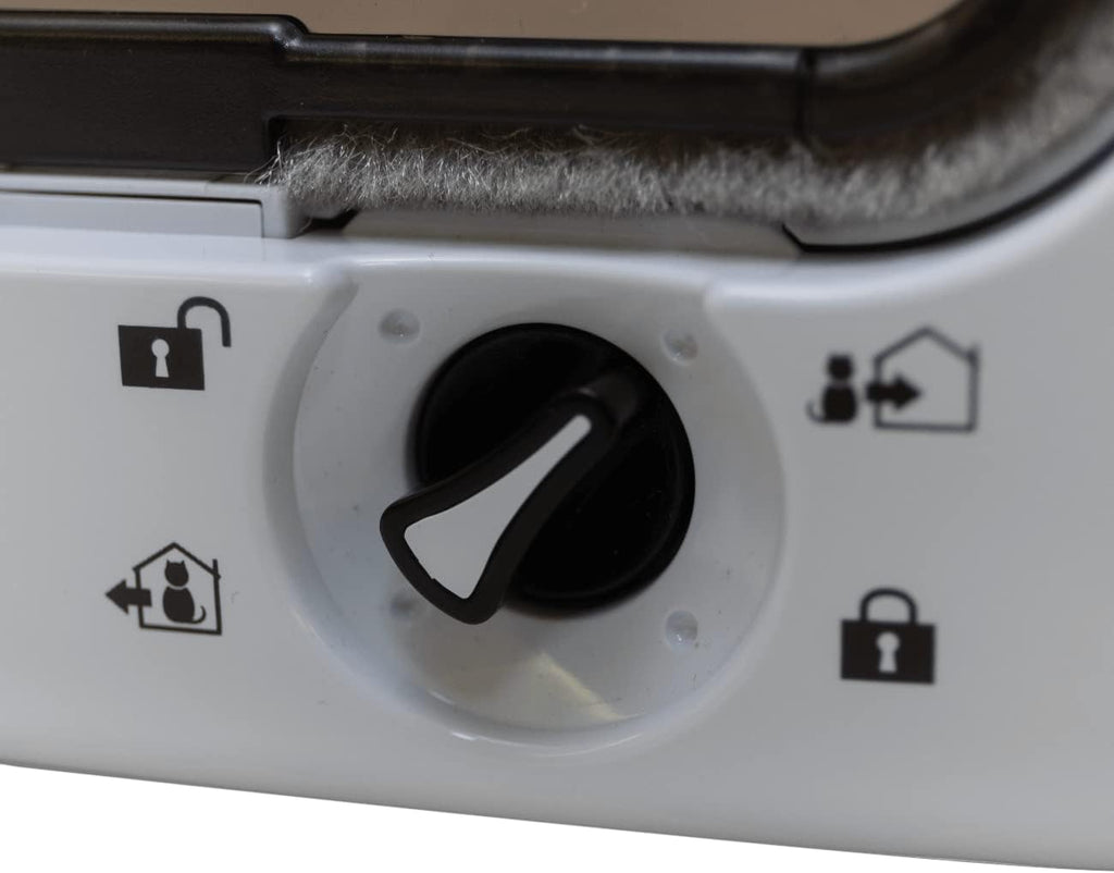 Cat Mate 360 Cat Flap for Cats, 4-Way Locking Pet Door, White