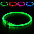 Led Dog Collar, BSEEN USB Rechargeable Flash Light up Dog Collar