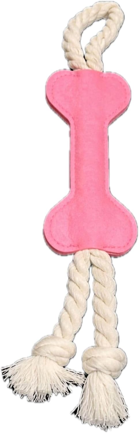6-Piece Dog Toys Set, 4 Bone-Shaped Rope & Cloth Toys, 2 Donkey-Style Toys, Interactive Chew & Tug Toys for Puppies and 