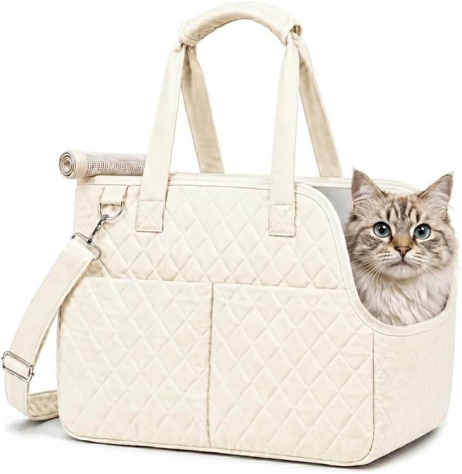 Dog Purse Carrier for Small Dog Cat Rabbit (Brown)
