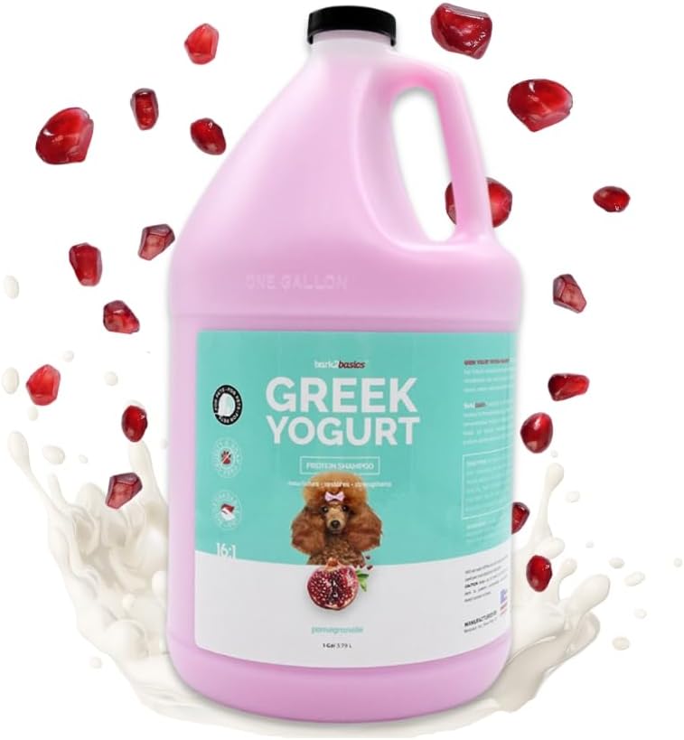 Bark2Basics Pomegranate Greek Yogurt Protein Enriched Dog Shampoo, 1 Gallon