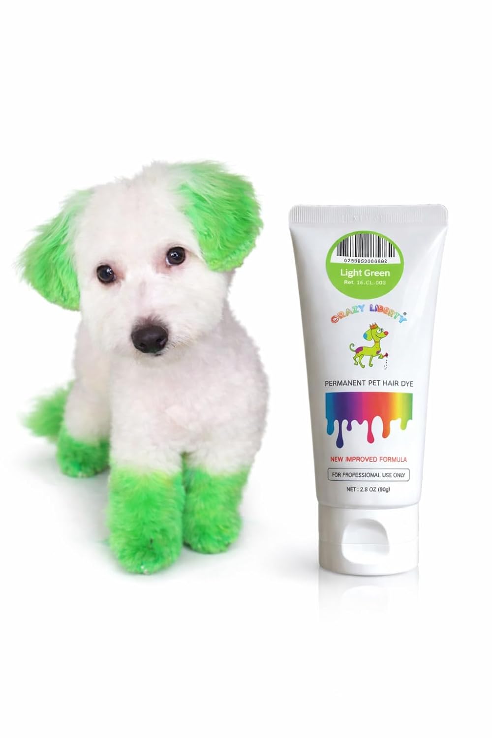 Crazy Liberty Permanent Pet Hair Dye for Dogs and Horses (Dark Blue) - Professional Grooming Color Gel, For Creative Gro