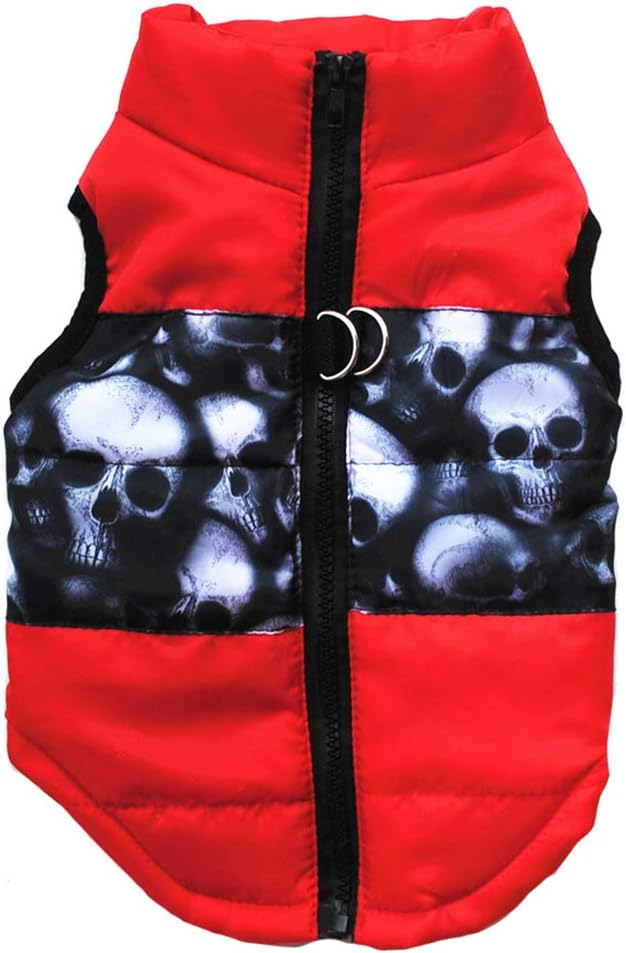 Winter Dog Vest - Warm Coat for Cold Weather, Windproof & Waterproof. Small Dogs ONLY - Teddy, Chihuahua, Yorkshire. Cam
