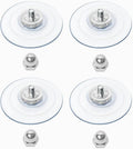 AMOSIJOY 4 Pack Cat Window Perch Strong Replacement Suction Cups with Screw