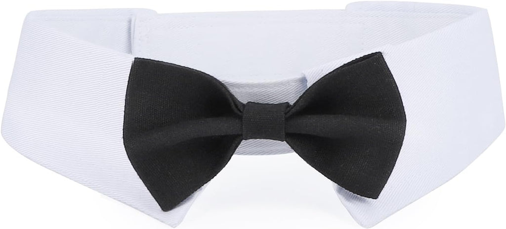 Segarty Dog Bow Tie for Neck Girths 16.5-21.2 in, Adjustable Bowtie Collar for Extra Large Dogs, Dog Neck Tie Tuxedo Com