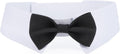 Segarty Dog Bow Tie for Neck Girths 16.5-21.2 in, Adjustable Bowtie Collar for Extra Large Dogs, Dog Neck Tie Tuxedo Com