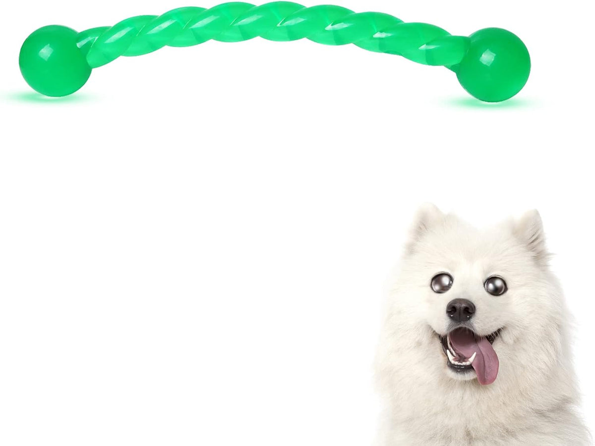 Dog Chew Toys 19'' Long for Medium/Large Dogs Aggressive Chewers, Rubber Dog Rope Toys Knot Teething Toys Almost Indestr