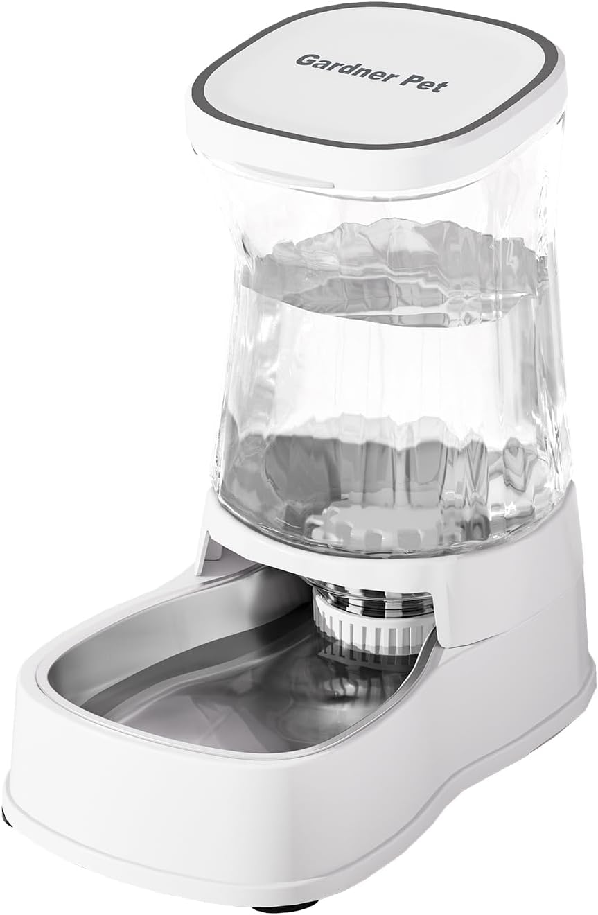 Automatic Dog Water Dispenser, Stainless Steel Bowls Feeder, 100% BPA-Free