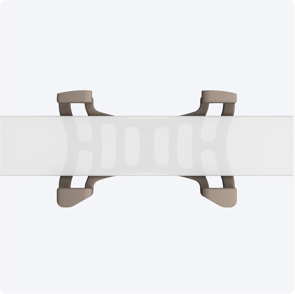 Tractive Rubber Clip Mount x2 for Tractive Dog 6 GPS Tracker (Brown)