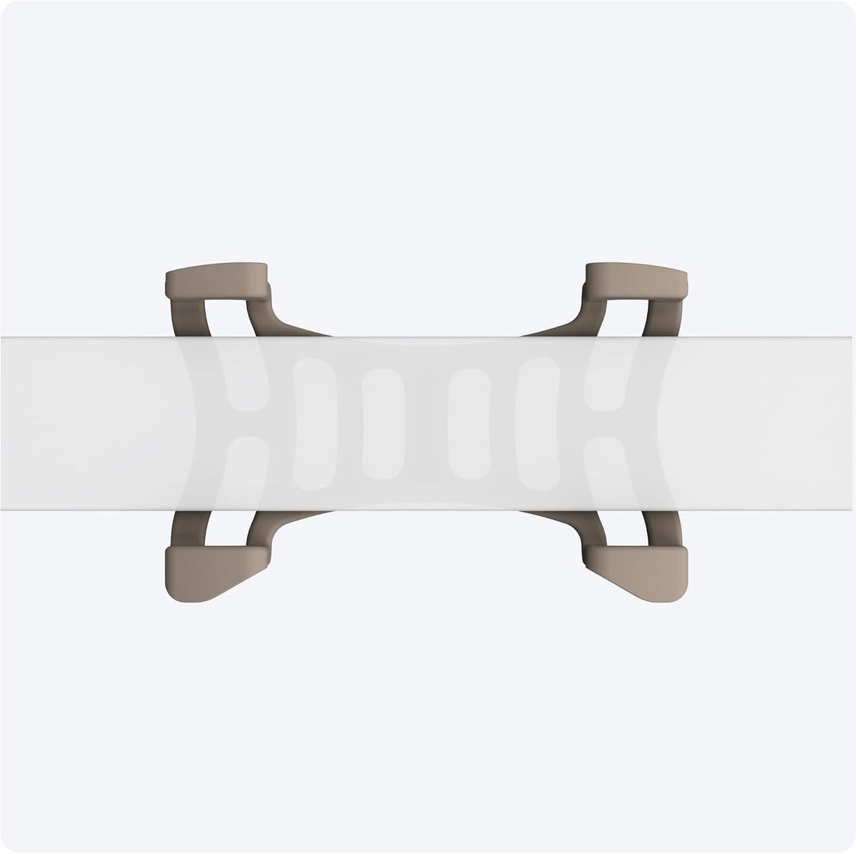 Tractive Rubber Clip Mount x2 for Tractive Dog 6 GPS Tracker (Brown)